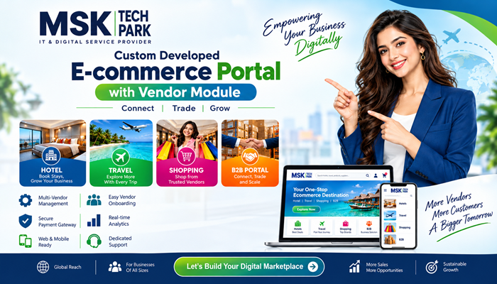 Custom Developed E-commerce Portal - MSK Tech Park Event